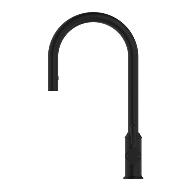 Buy Online Nero York Pull Out Sink Mixer With Vegie Spray Function With Metal Lever Matte Black NR69210802MB - The Blue Space