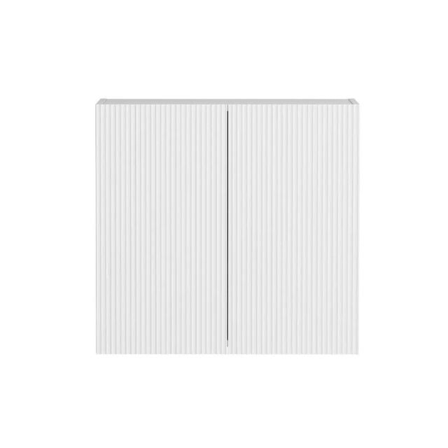Otti Bondi 1305mm Fluted Laundry Set B - White - Include Fluted Wall Cabinet The Blue Space