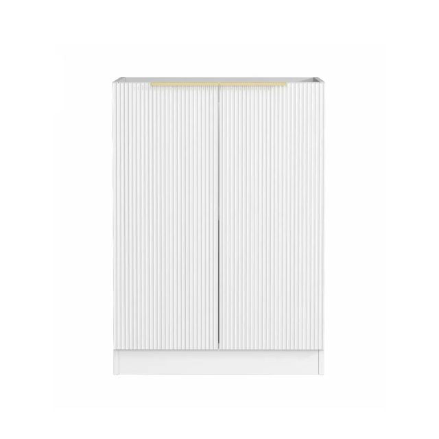 Otti Bondi 1305mm Fluted Laundry Set C - White Include Fluted Floor Standing Cabinet - The Blue Space
