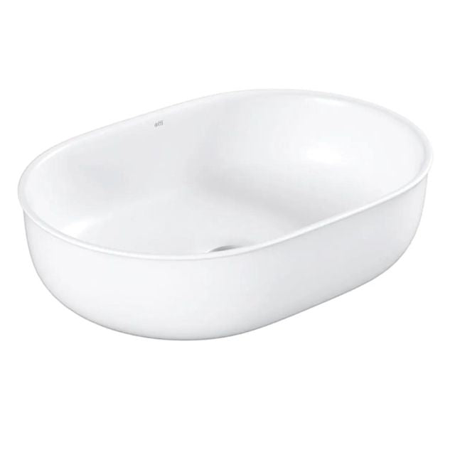 Otti Bronte Oval 500 x 350 Above Counter Basin - Matte White
