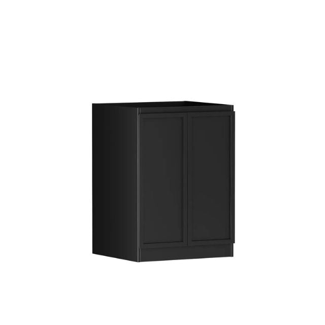 Otti Hampshire 1305mm Laundry Set C - Black - Include Wall Cabinet - The Blue Space