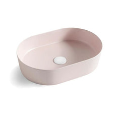 Otti Quay 500mm Oval Above Counter Basin - Matte Pink OT5035MP - The Blue Space