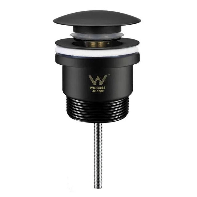 Otti Universal Mushroom 32mm Pop Up Waste - Matte Black M43MB - The Blue Space