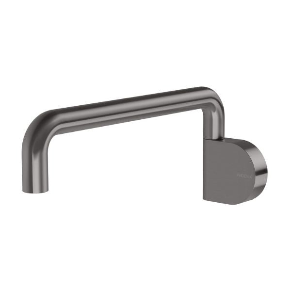 Phoenix Designer Swivel Bath Outlet 230mm Round - Brushed Carbon