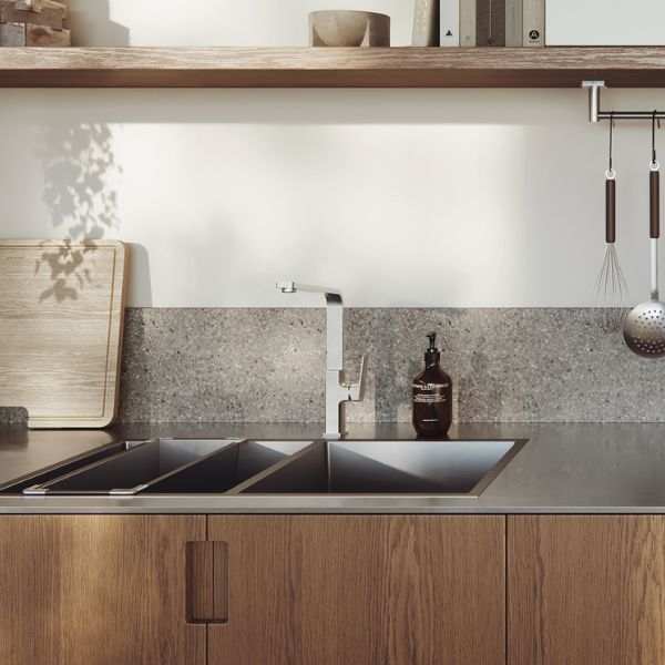 Phoenix Enviro316 Sink Mixer in Biophilic Kitchen - The Blue Space