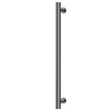 Phoenix Heated Towel Rail Round 600mm - 650-8760-31 - Brushed Carbon 