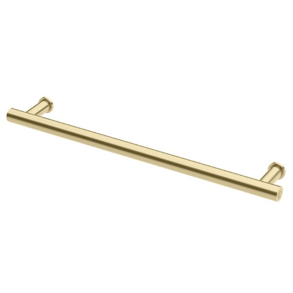 Phoenix Heated Towel Rail Round 600mm - Brushed Gold - 650-8760-12 - Horizontal
