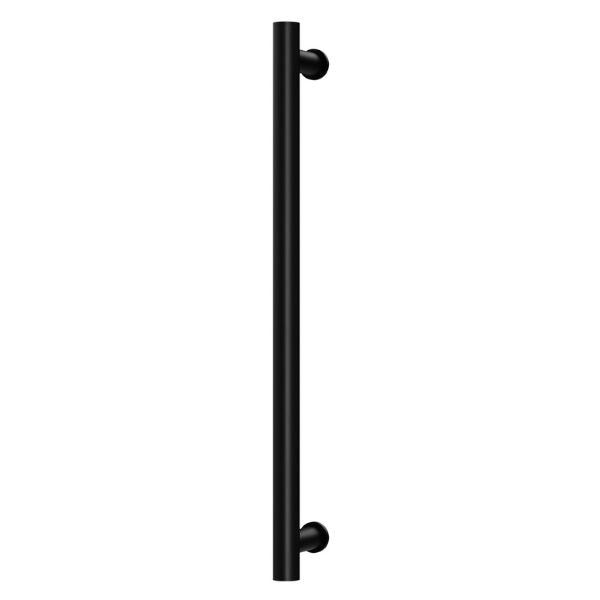Phoenix Heated Towel Rail Round 600mm - Matte Black 650-8760-10