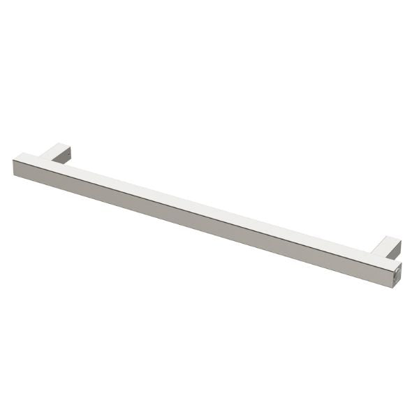 Phoenix Heated Towel Rail Square 600mm - Brushed Nickel - 651-8760-40 - Horizontal View