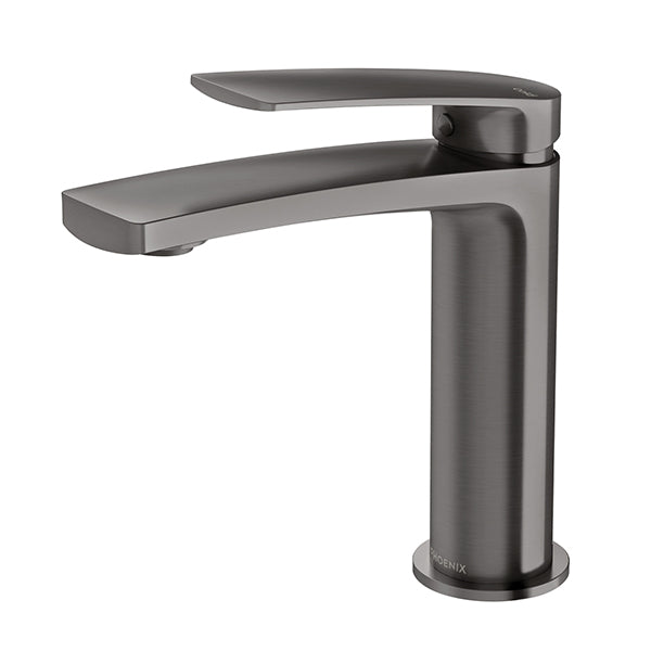 Phoenix Mekko Basin Mixer Brushed Carbon