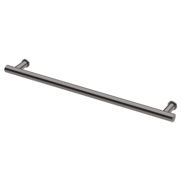 Phoenix Heated Towel Rail Round 800mm - Brushed Carbon - 650-8761-31 - Horizontal View