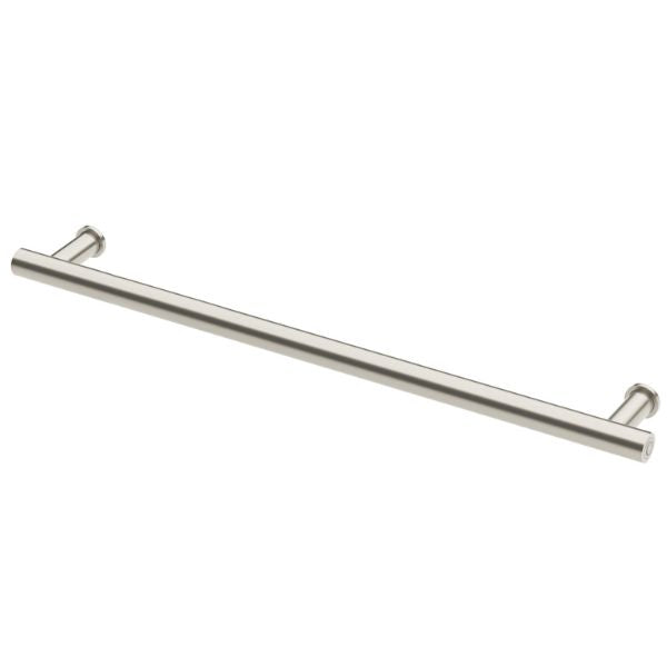 Phoenix Heated Towel Rail Round 800mm - Brushed Nickel - 650-8761-40 - Horizontal View