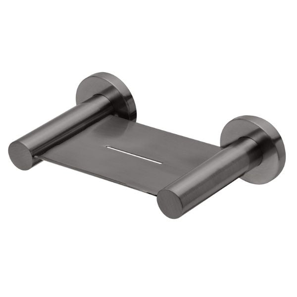 Phoenix Radii Soap Dish Round Plate - Brushed Carbon - RA895-31