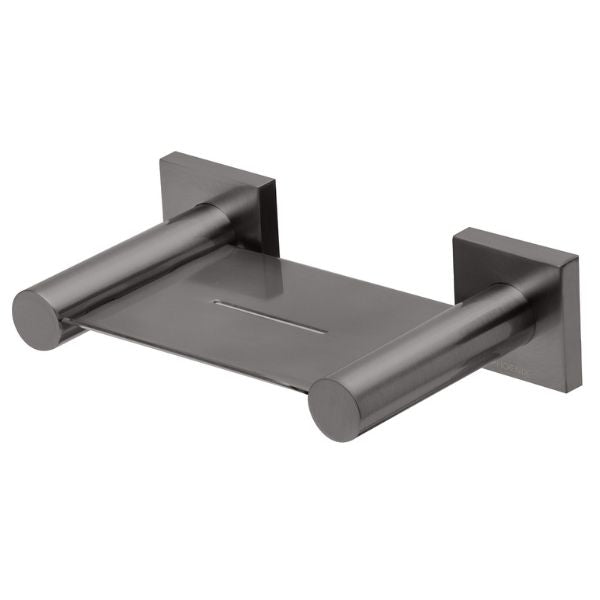 Phoenix Radii Soap Dish Square Plate - Brushed Carbon - RS895-31