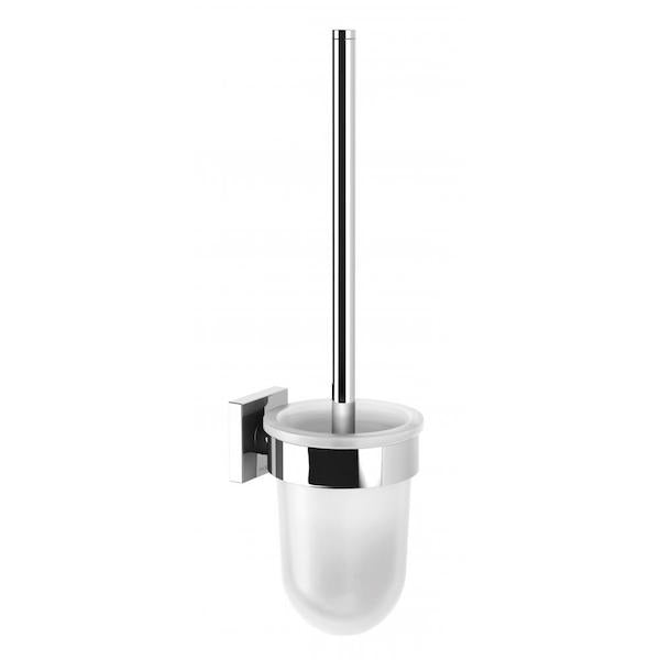 Phoenix Radii Toilet Brush & Holder Square Plate - The Blue Space