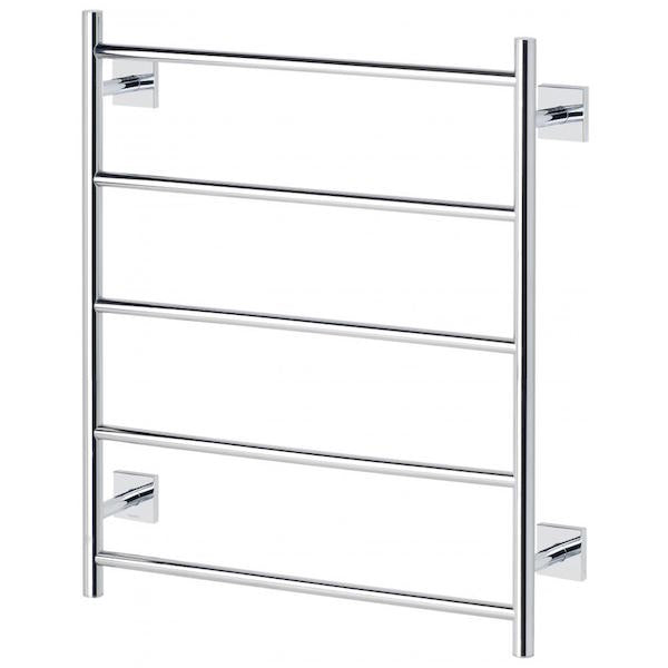 Phoenix Radii Towel Ladder Square Plate Chrome - The Blue Space