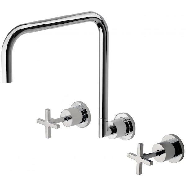 Phoenix Radii Wall Sink Tap Set 300mm - The Blue Space