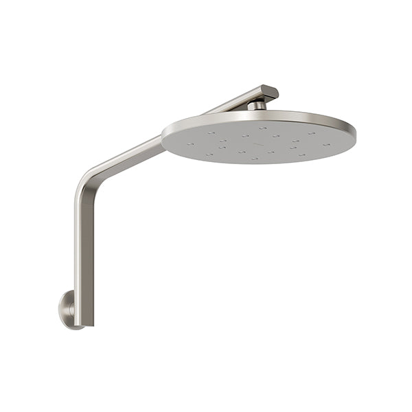 Phoenix Tapware Oxley Luxe XP High Rise Rain Shower Arm and Rose Brushed Carbon - The Blue Space