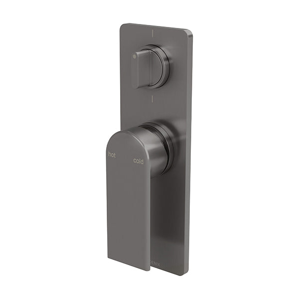 Phoenix Teel SwitchMix Shower / Bath Diverter Mixer Fit-Off Kit - Brushed Carbon