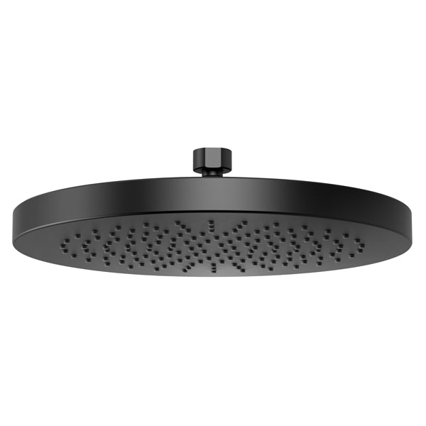 Phoenix Vivid Rain Shower Rose 230mm Round Matte Black - The Blue Space