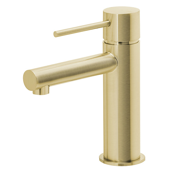 Phoenix Vivid Slimline Basin Mixer - Brushed Gold - The Blue Space