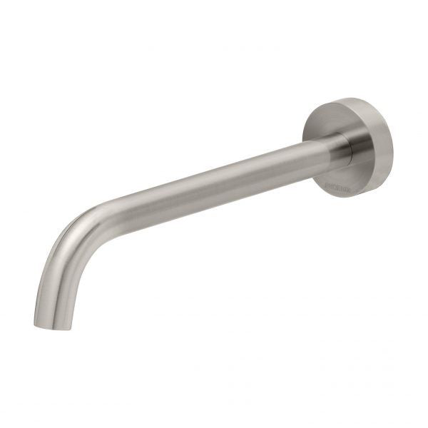 Phoenix Vivid Slimline Wall Basin Outlet 230mm - Brushed Nickel - VS7630-40