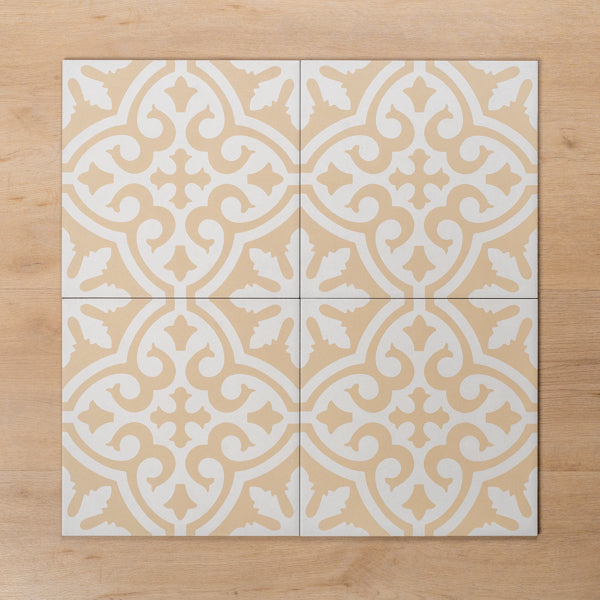 Tamarama Soft Clay Matt Cushioned Edge Porcelain Tile 300x300mm Beige - The Blue Space