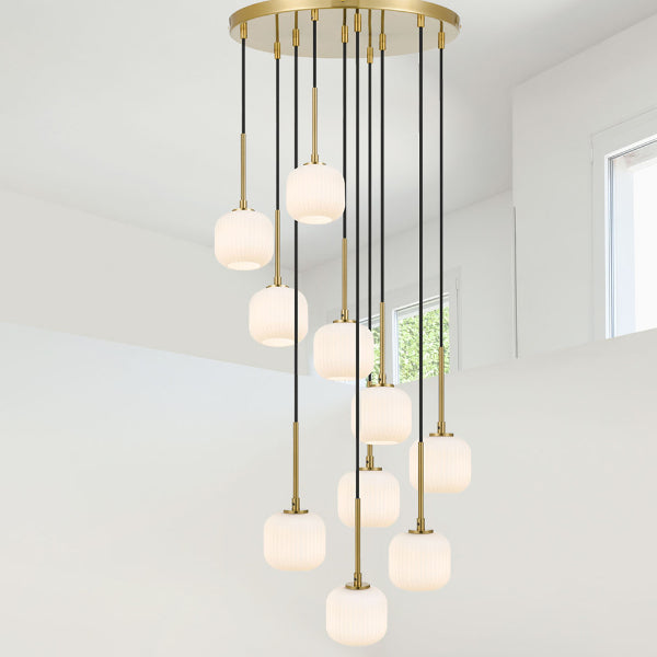 Telbix Bobo G9 10 Light Pendant Antique Gold | The Blue Space