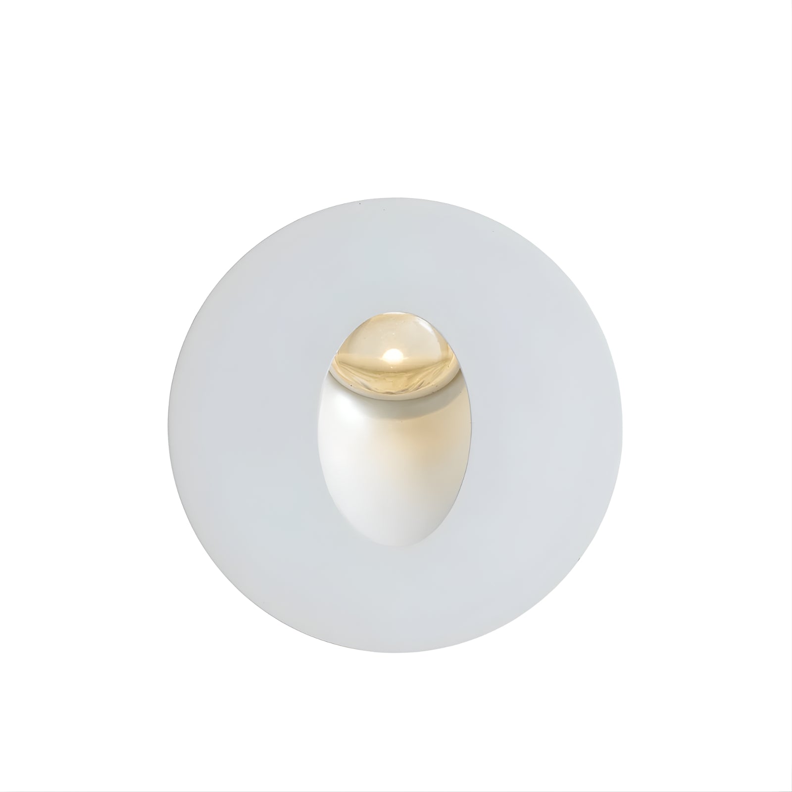 Telbix Snap 3W LED Round Stair Light Natural White Finish - The Blue Space