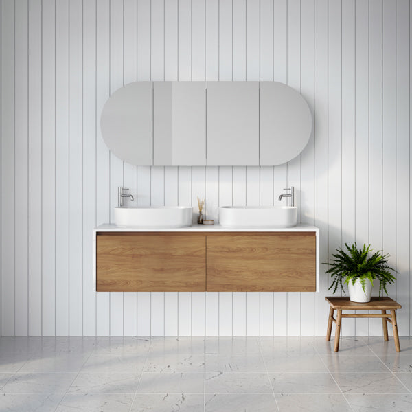 Timberline Ainsworth Wall Hung Vanity with Waterfall Ends - The Blue Space