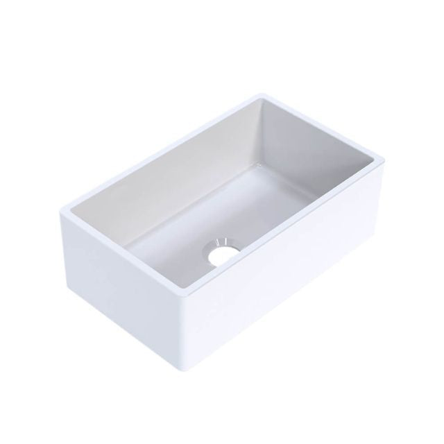 Turner Hastings Cove 75 Fireclay Butler Sink - White Gloss - CV75FS - The Blue Space