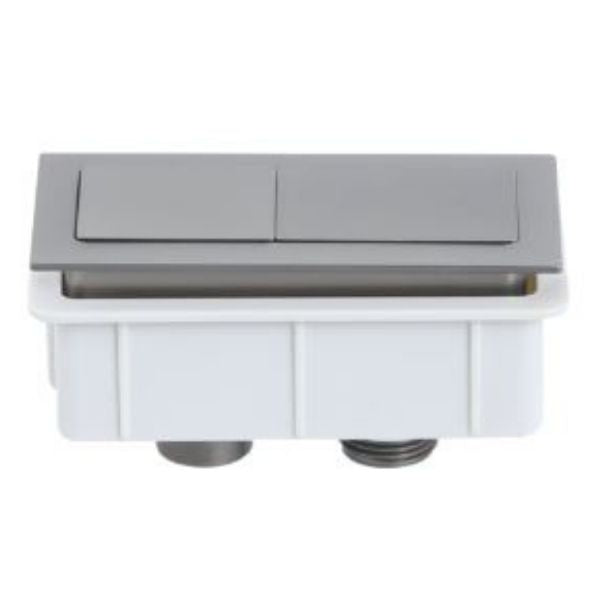 Turner Hastings Rectangle Brushed Nickel Flush Button Details