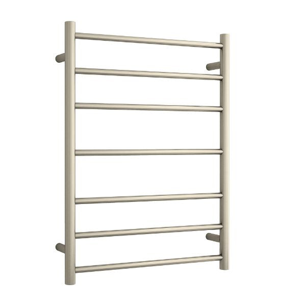 Thermogroup 7 Bar 600mm Heated Towel Ladder Brushed Nickel - The Blue Space
