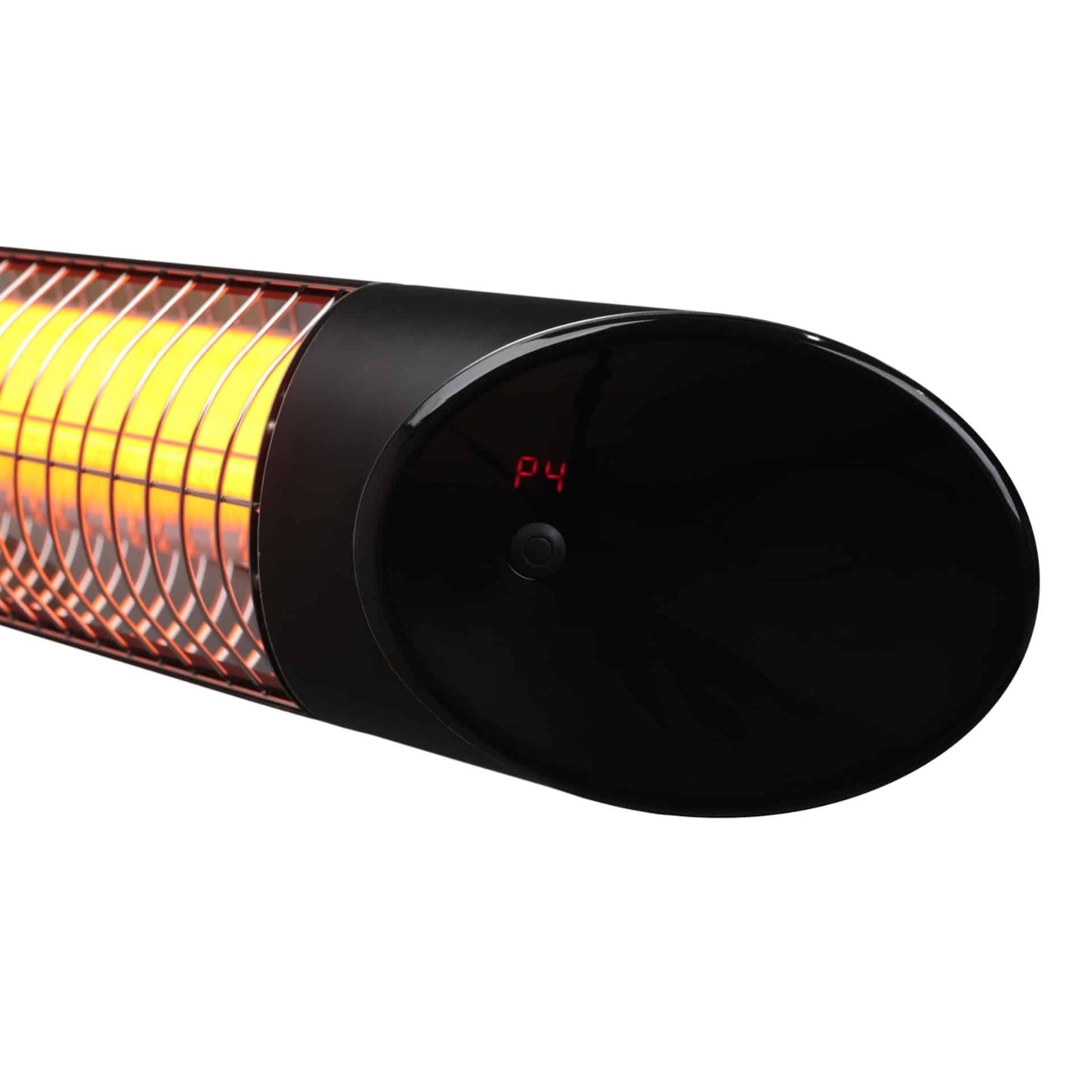 Close Thermogroup Ash 1200W Wall Mounted Outdoor Heater with Remote 190x750x130mm - Black AO1200RB - The Blue Space