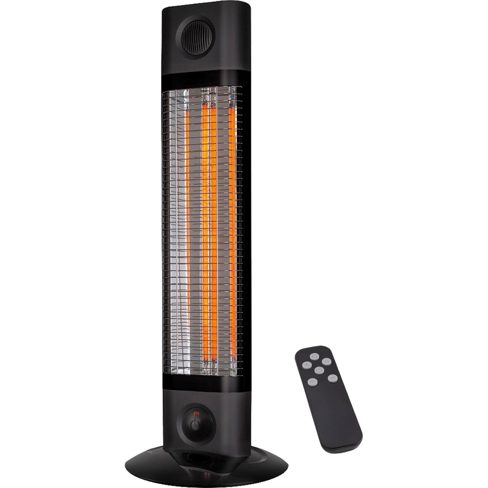 Thermogroup Cedar 1200W Free Standing Outdoor Heater with Remote 680x300x300mm - Black CO1200RB - The Blue Space