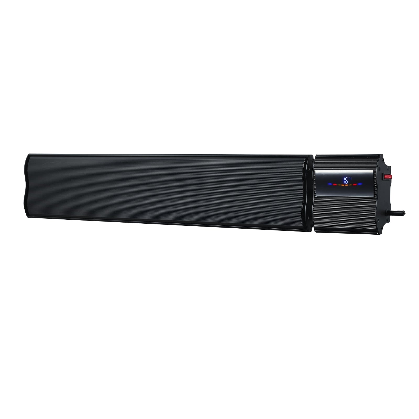 Thermogroup Lotus 1200W Wall Mounted Outdoor Heater with Remote & Wi-Fi 940x150x215mm - Black LO1200WB - The Blue Space