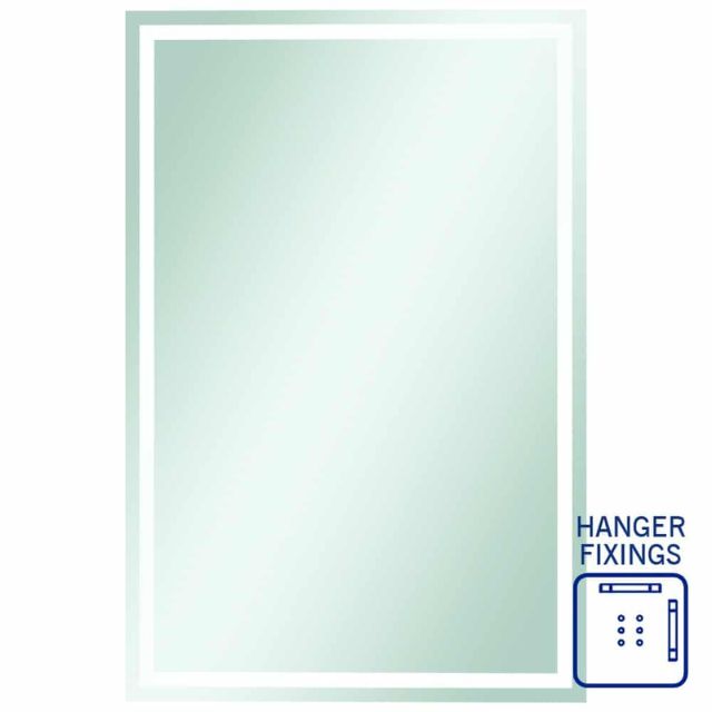 Thermogroup Rectangle Mirror with Sandblasted Border 1500x900mm SS1590HN - The Blue Space