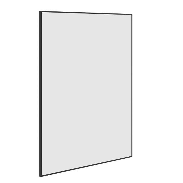 Thermogroup Rectangular Black Framed Mirror