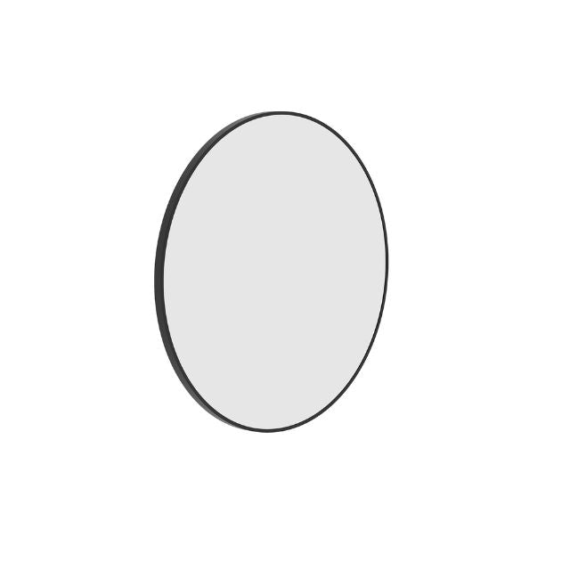 Thermogroup Round Black Framed Mirror 600mm GR6060B - The Blue Space