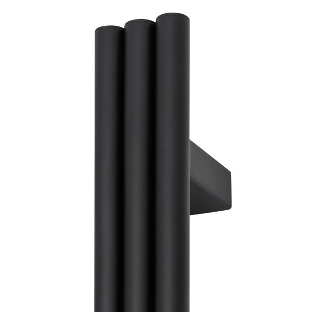 Close Thermogroup Thermorail Round/Triple Tube 12Volt Vertical Bar 900x75x100mm 39Watts - Matt Black VW900B - The Blue Space