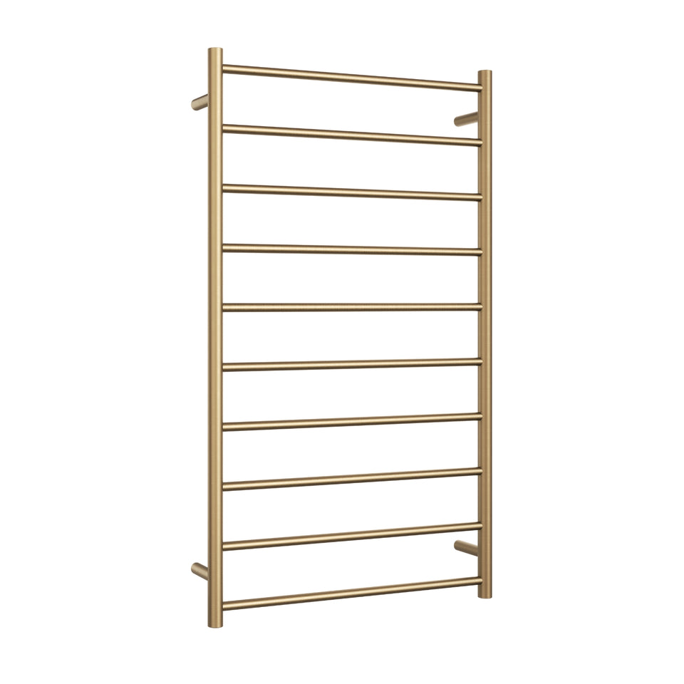 Thermogroup Thermorail Straight/Round 700x1200mm 10 Bars - Brushed Brass