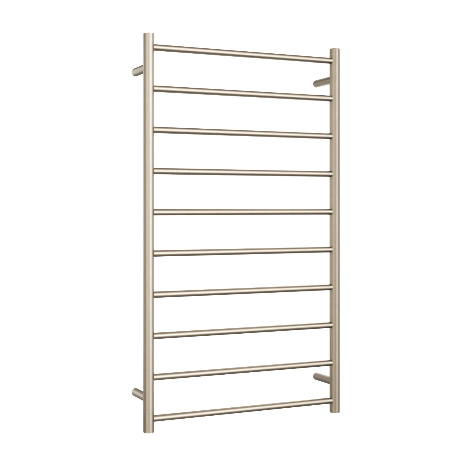 Thermogroup Thermorail Straight/Round 700x1200x122mm 128Watts 10 Bars - Brushed Nickel SR69MBN - The Blue Space