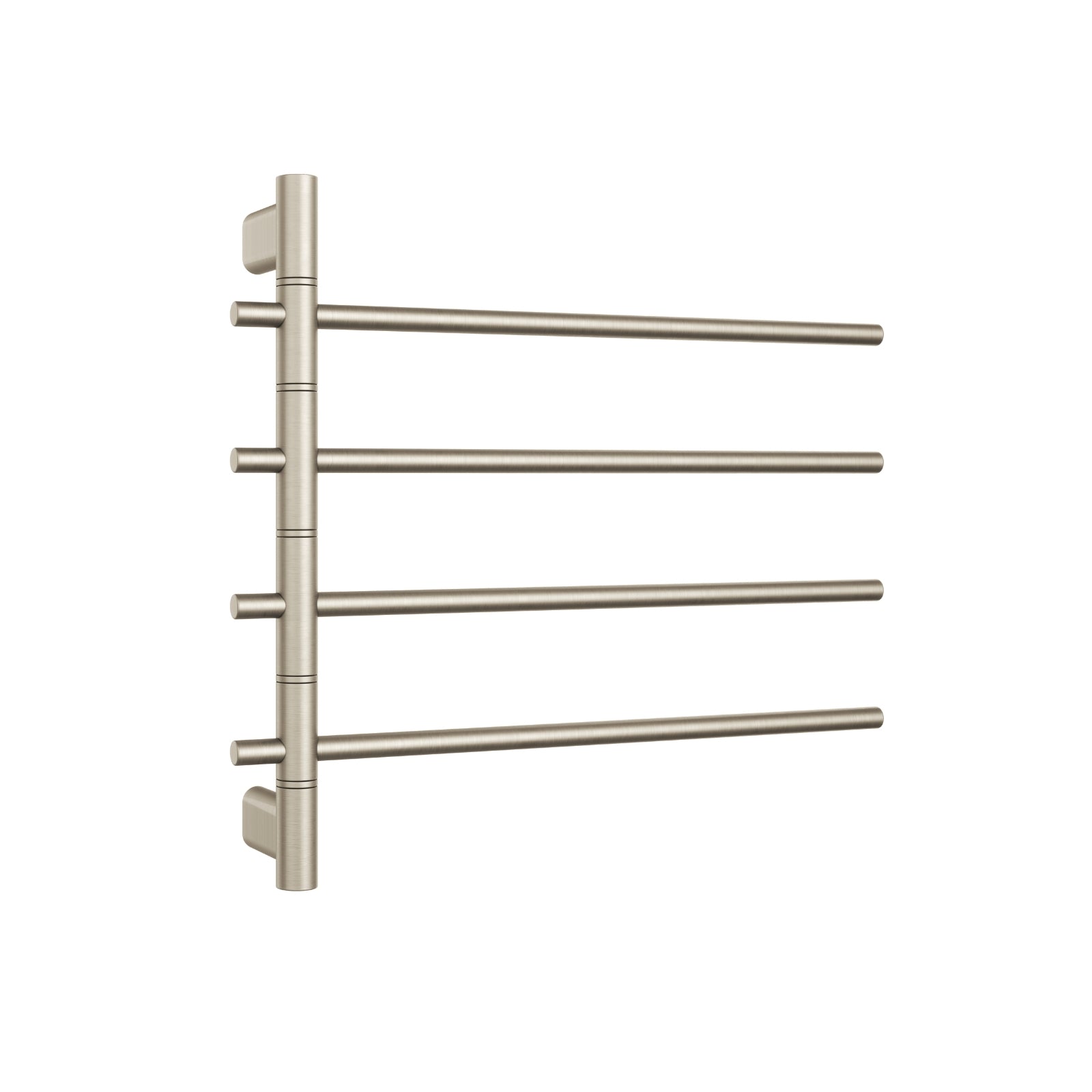 Thermogroup Thermorail Swivel Straight/Round 595x540x104mm 40Watts 4Bars - Brushed Nickel SV41BN - The Blue Space