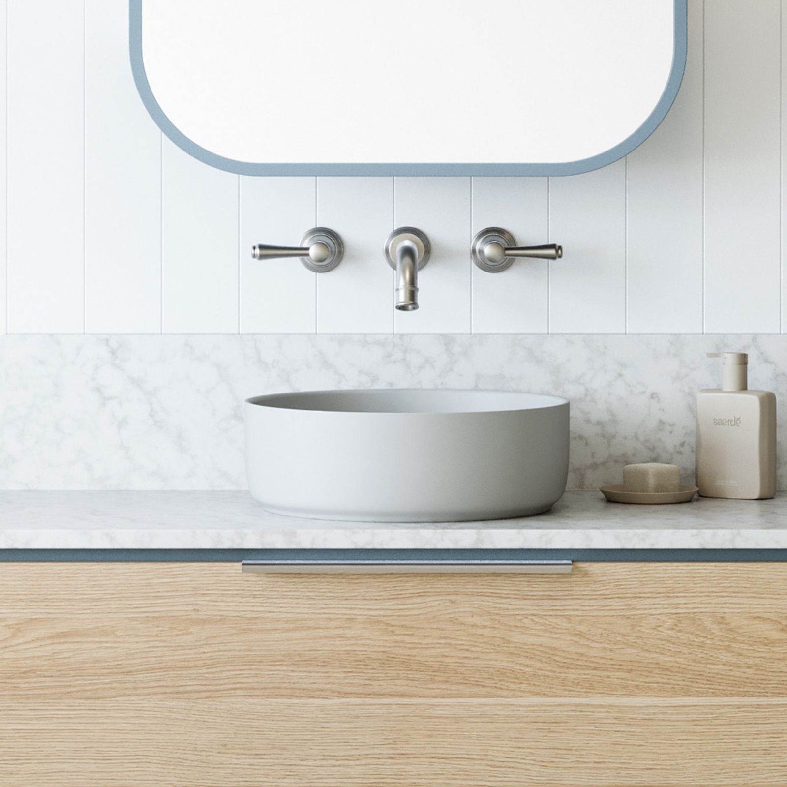 Timberline Allure Light Grey Above Counter Basin - The Blue Space