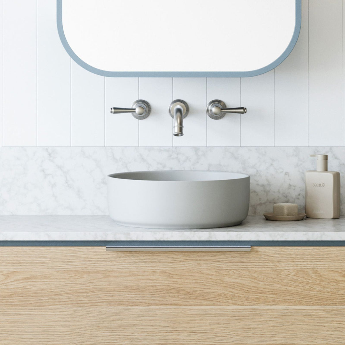 Timberline Allure Light Grey Above Counter Basin - The Blue Space