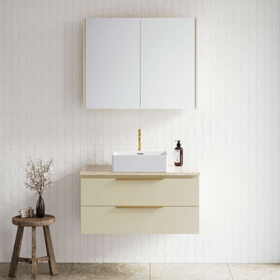 Timberline Ashton Wall Hung Vanity with Silk Surface Top & Basin