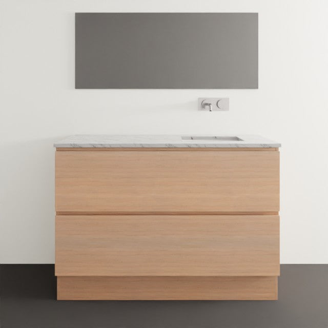Timberline Billie Floor Standing Ensuite Vanity with SilkSurface Top and Under Counter Basin - 1200mm Right Bowl BIL-V-1200-R-SSU-F | The Blue Space
