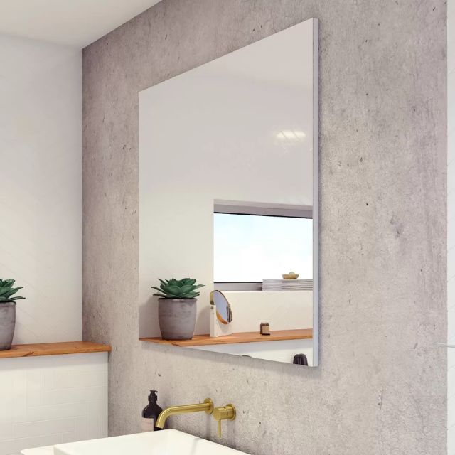 Timberline California Mirror - 900mm x 900mm Lifestyle Side CAL-M-900-900 | The Blue Space