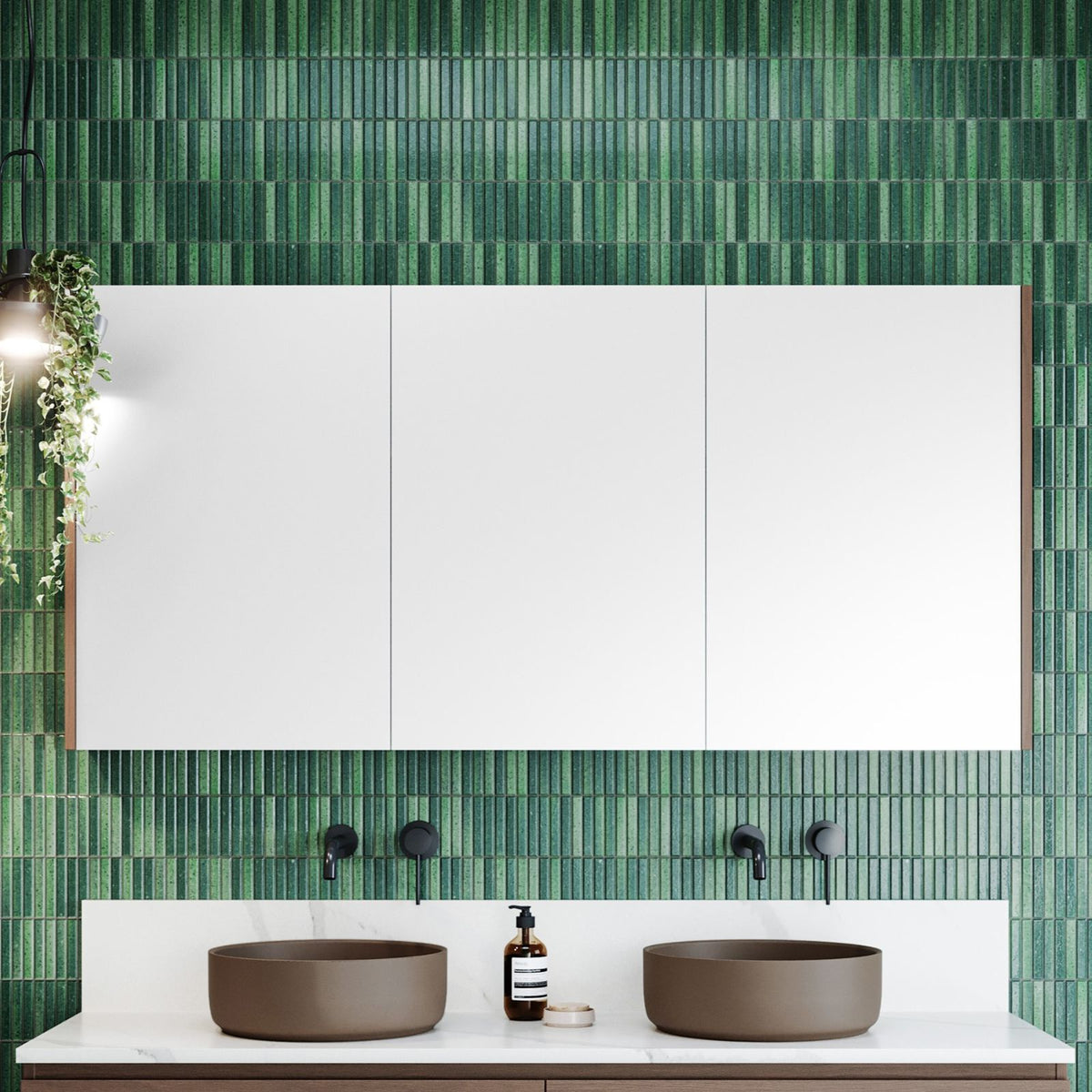Timberline Denver Shaving Cabinet DEN-SC-1500-3-G - The Blue Space