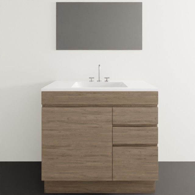 Timberline Indiana Floor Standing Vanity with Alpha Ceramic Top